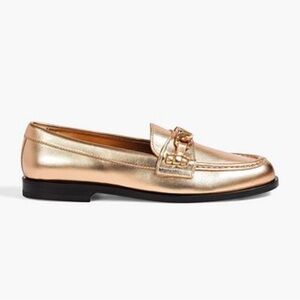 Valentino Garavani Gold Loafers